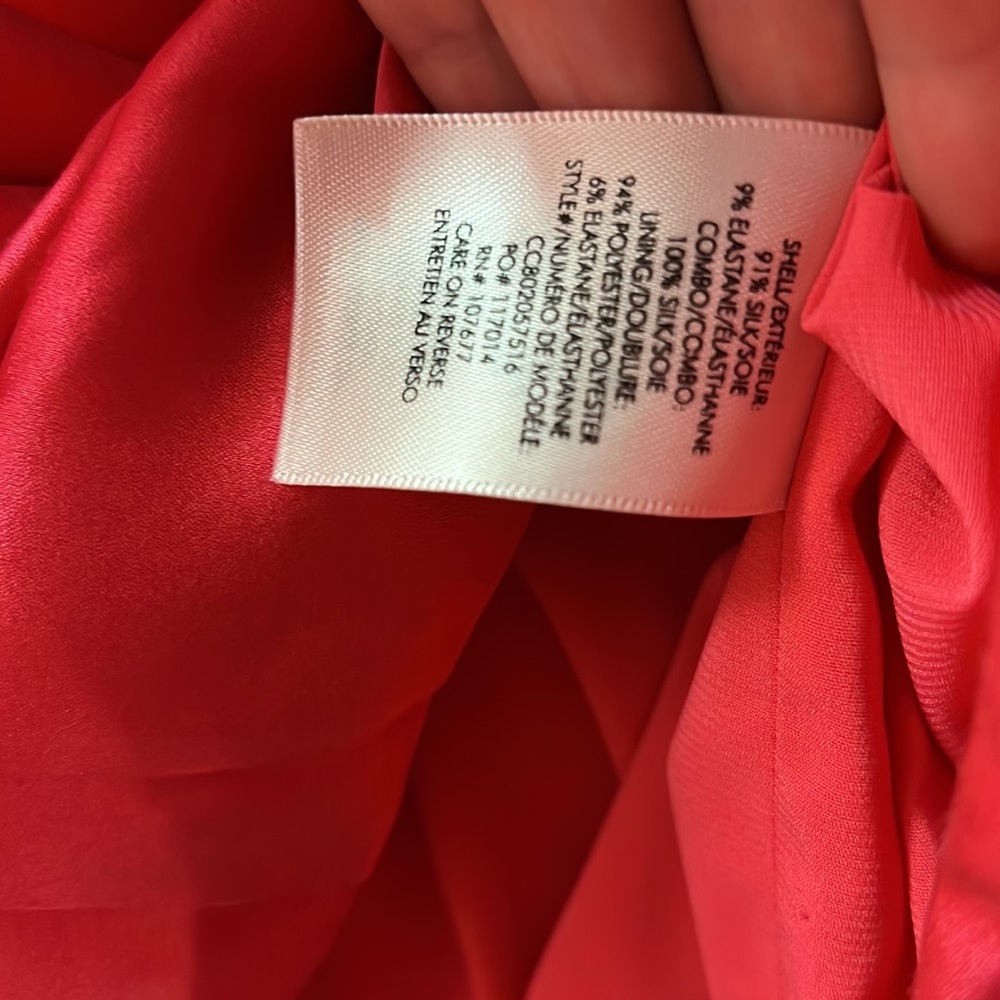 Alice + Olivia hot pink silk satin dress - Picture 5 of 7